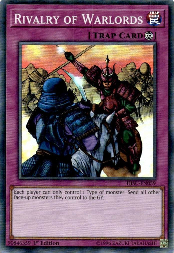 Yugioh Rivalry of Warlords HISU-EN059 Super Rare 1st Edition NM