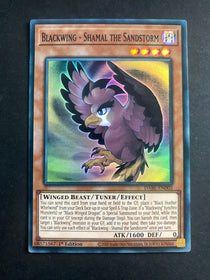 Yugioh Blackwing - Shamal the Sandstorm DABL-EN002 Super Rare 1st Edition VLP/NM