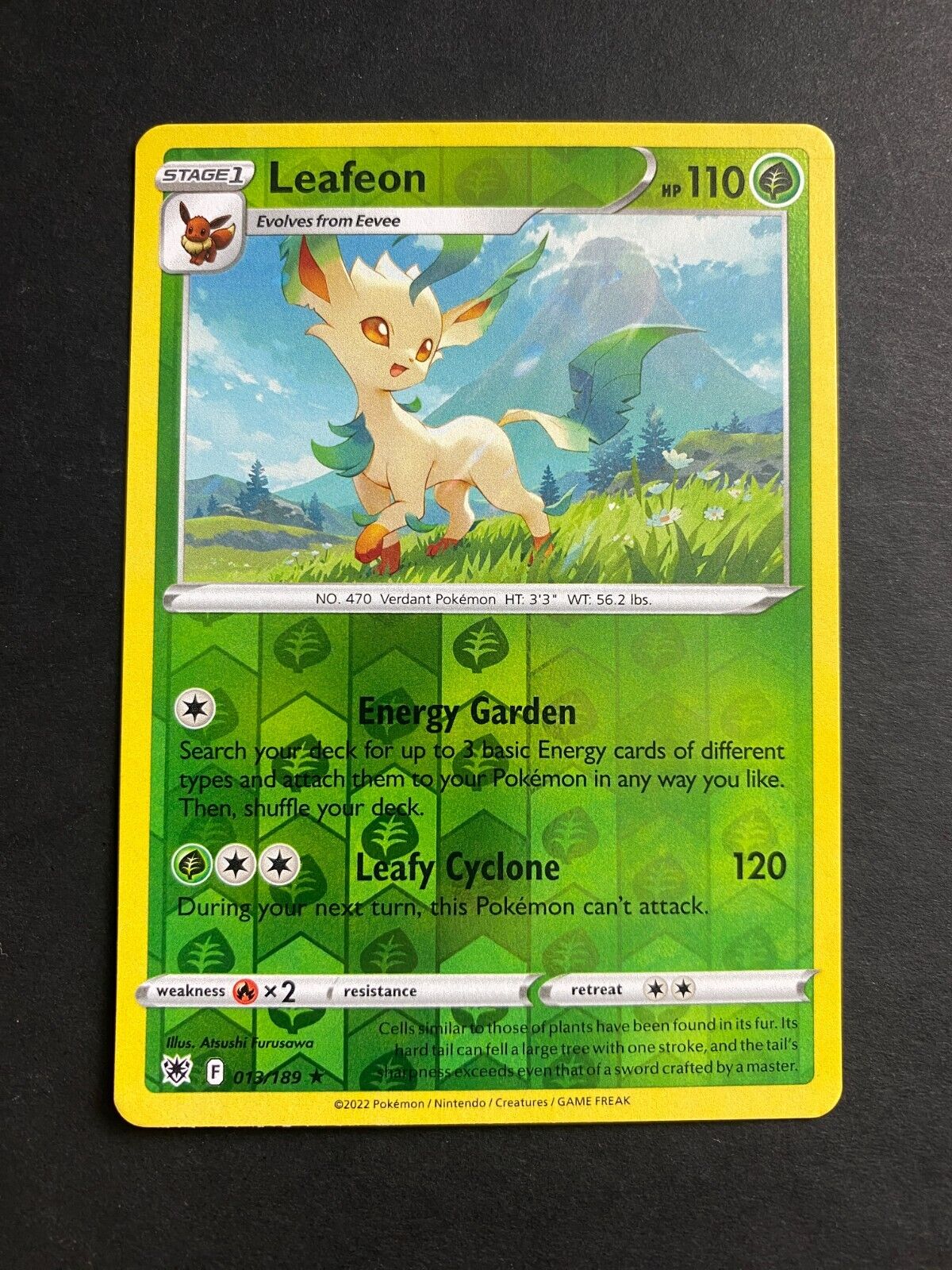 Pokemon Leafeon 013/189 Astral Radiance Reverse Holo NM