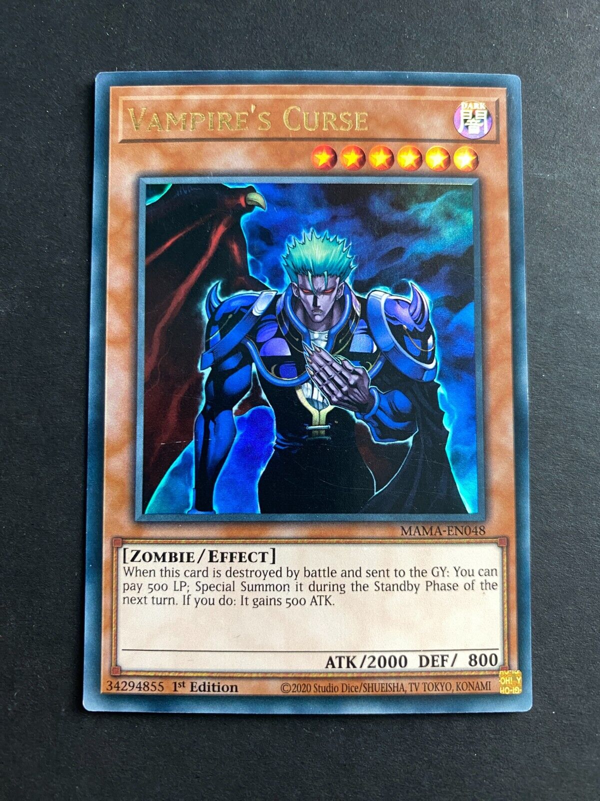 Yugioh Vampire's Curse MAMA-EN048 Ultra Rare 1st Edition MP