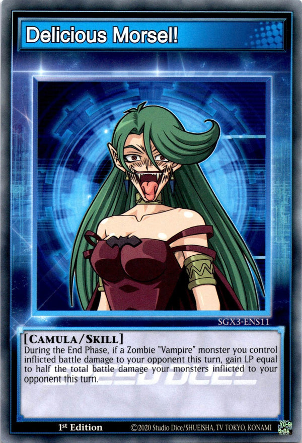Yugioh Delicious Morsel! SGX3-ENS11 Speed Duel Common 1st Edition NM