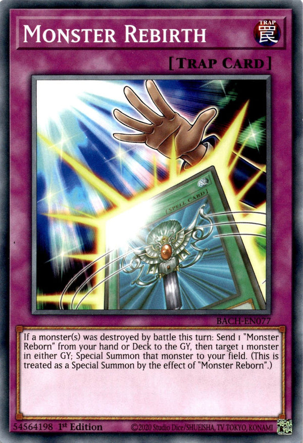 Yugioh Monster Rebirth BACH-EN077 Common 1st Edition NM