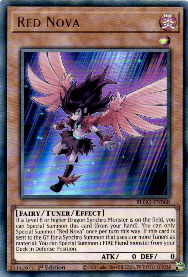 Yugioh Red Nova BLGG-EN068 Ultra Rare 1st Edition NM