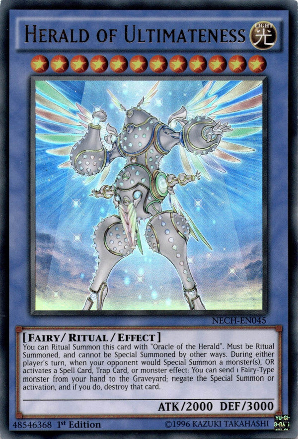 Yugioh Herald of Ultimateness NECH-EN045 Ultra Rare 1st Edition LP