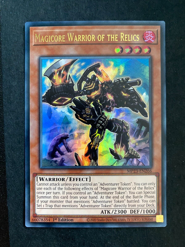 Yugioh Magicore Warrior of the Relics MP23-EN266 Ultra Rare 1st Edition NM