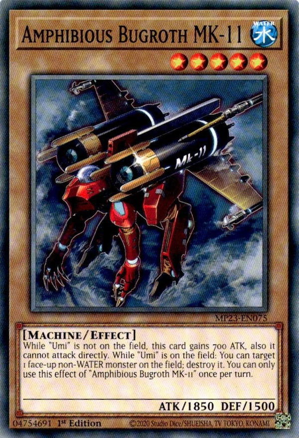 Yugioh Amphibious Bugroth MK-11 MP23-EN075 Common 1st Edition NM