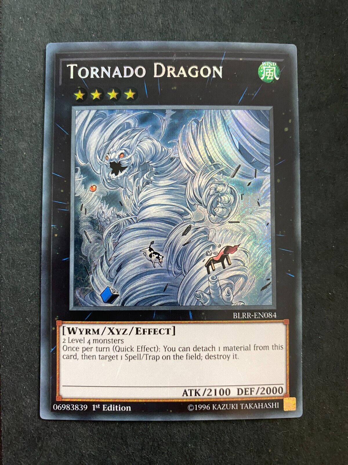 Yugioh Tornado Dragon BLRR-EN084 Secret Rare 1st Edition NM