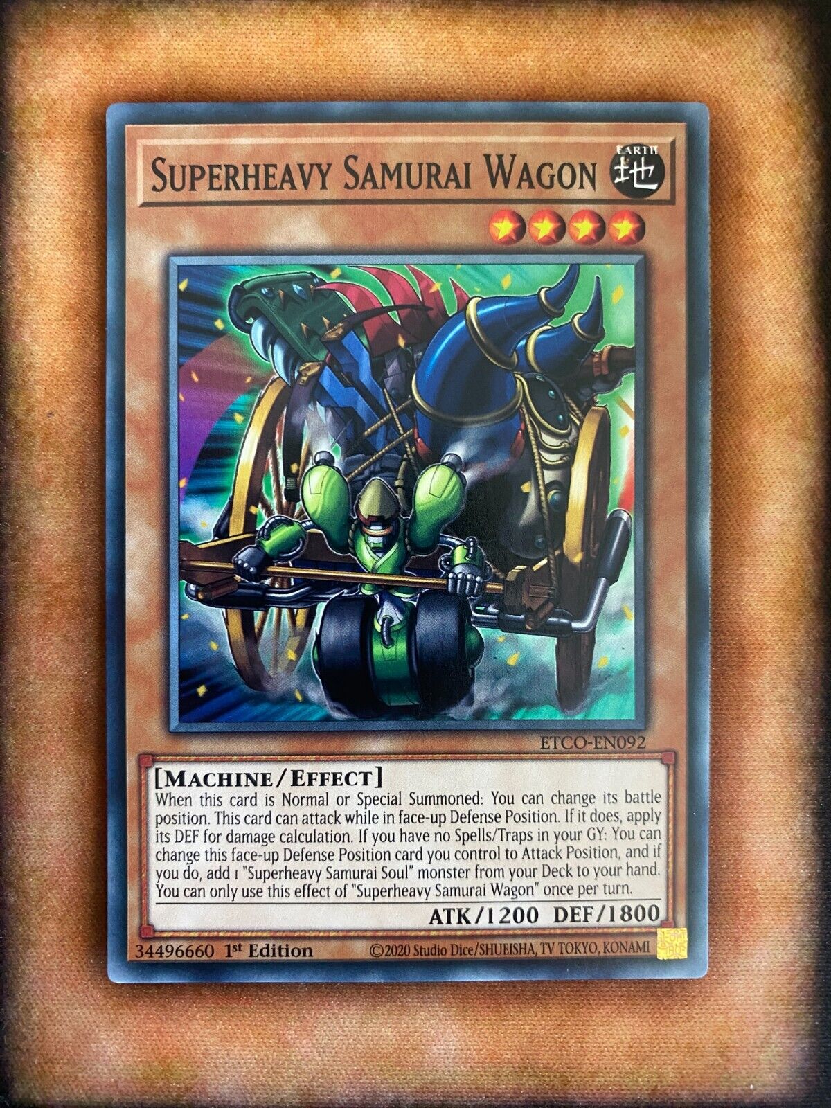 Yugioh Superheavy Samurai Wagon ETCO-EN092 Common 1st Edition NM