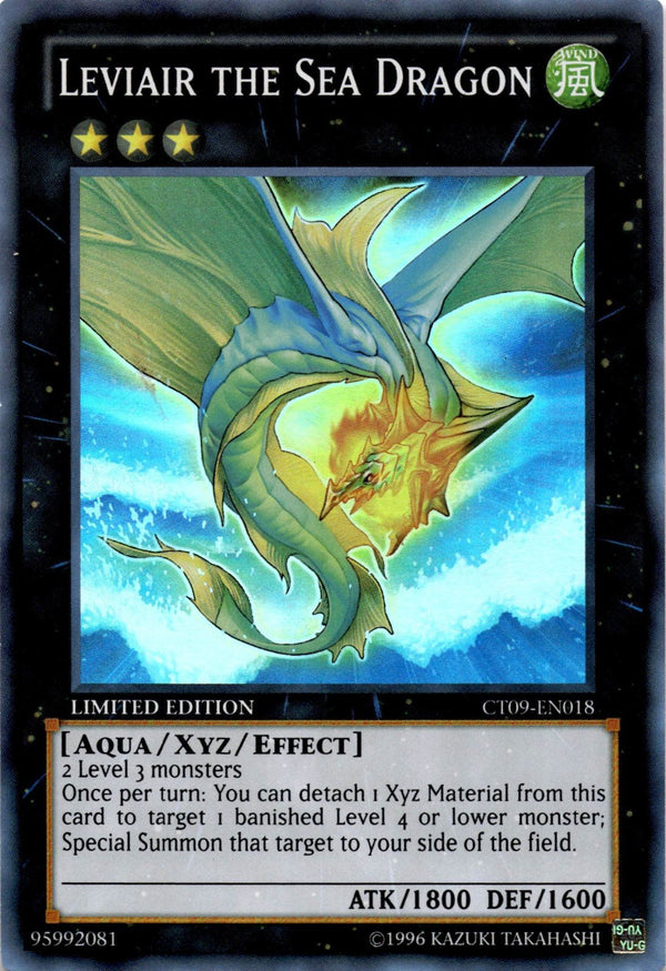 Yugioh Leviair the Sea Dragon CT09-EN018 Super Rare Limited Edition MP