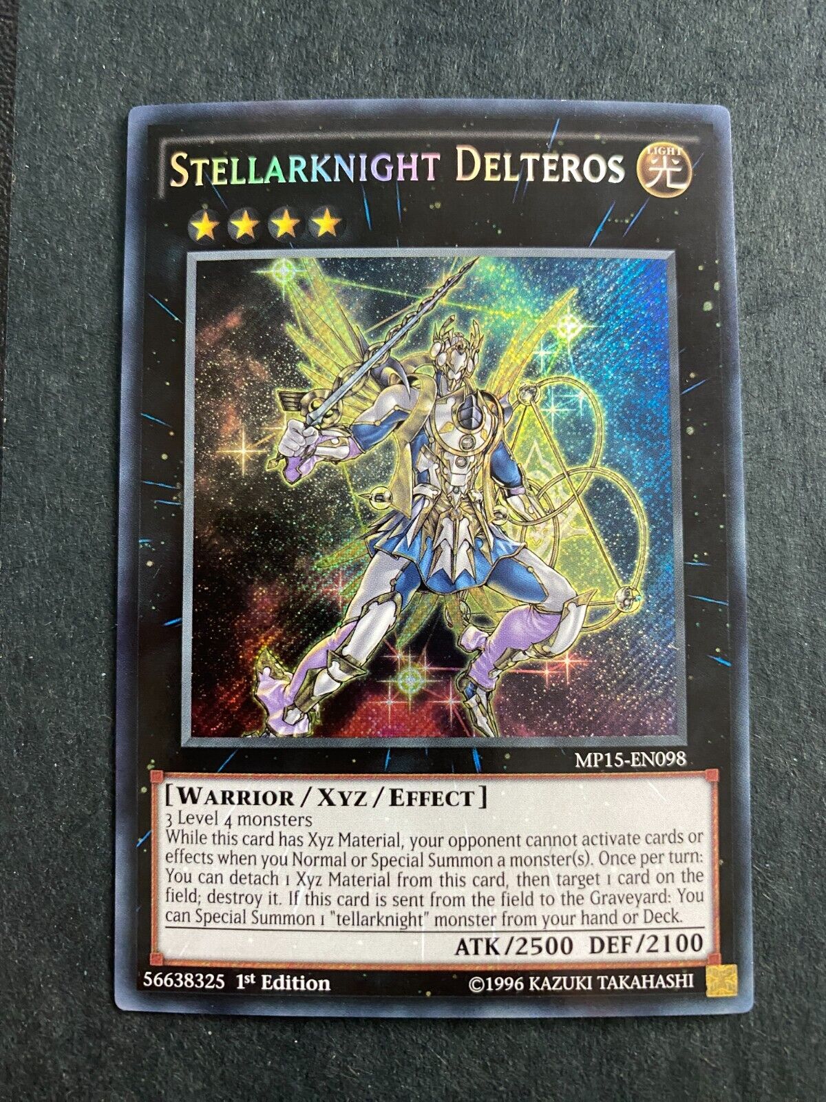 Yugioh Stellarknight Delteros MP15-EN098 Secret Rare 1st Edition MP