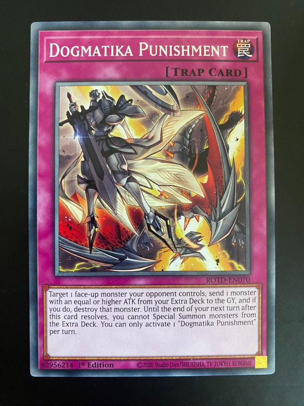 Yugioh Dogmatika Punishment ROTD-EN070 Common 1st Edition NM