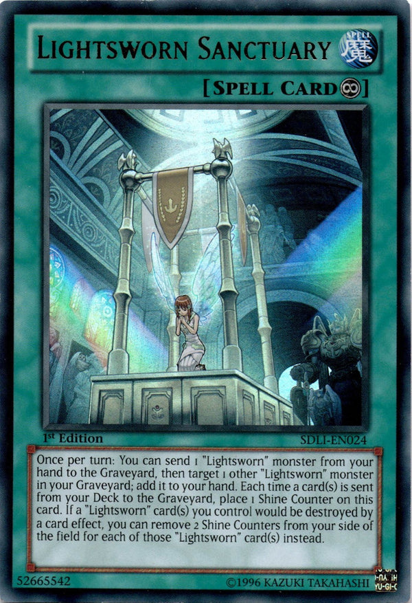 Yugioh Lightsworn Sanctuary SDLI-EN024 Ultra Rare 1st Edition MP