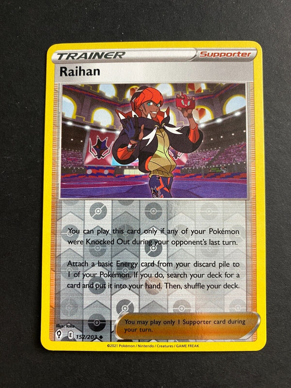 Pokemon Raihan 152/203 Evolving Skies Reverse Holo LP/NM