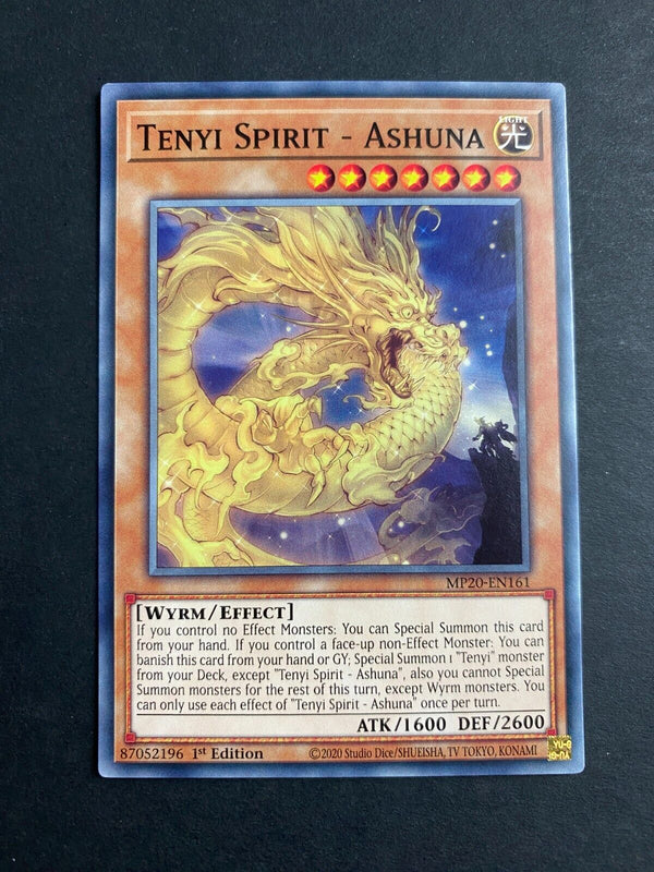Yugioh Tenyi Spirit - Ashuna MP20-EN161 Common 1st Edition VLP/NM