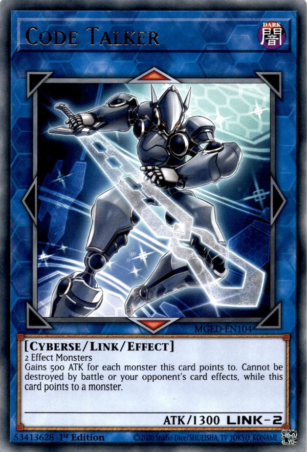 Yugioh Code Talker MGED-EN104 Rare 1st Edition NM