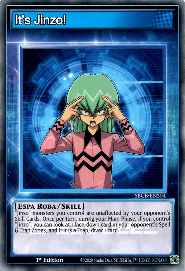 Yugioh It's Jinzo! SBCB-ENS04 Speed Duel Common 1st Edition NM