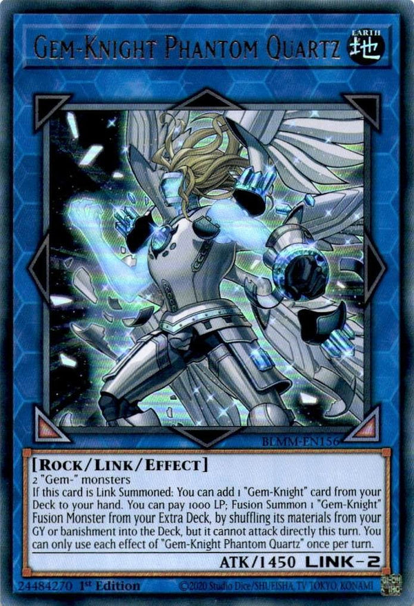 Yugioh Gem-Knight Phantom Quartz BLMM-EN156 Ultra Rare 1st Edition NM
