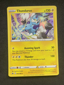 Pokemon Thundurus 052/198 Chilling Reign Rare Holo NM