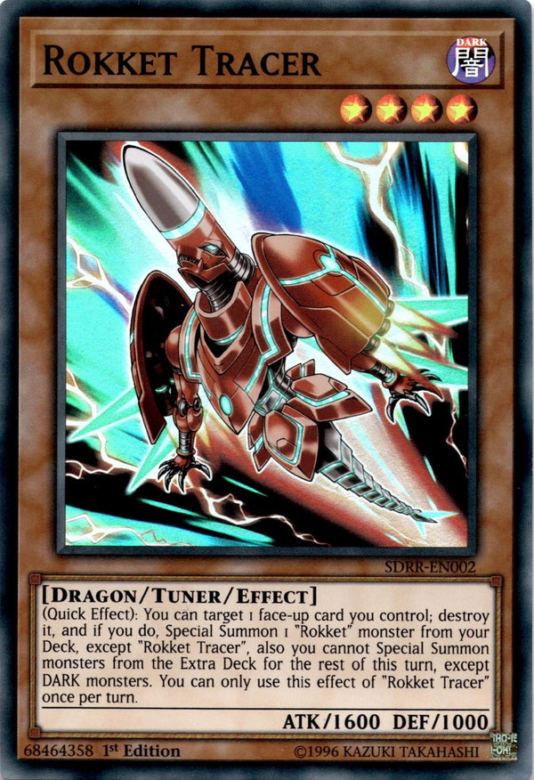 Yugioh Rokket Tracer SDRR-EN002 Super Rare 1st Edition VLP/NM
