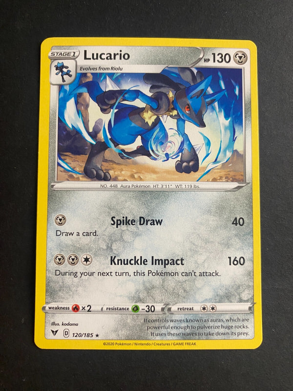Pokemon Lucario 120/185 Vivid Voltage Rare Non Holo NM