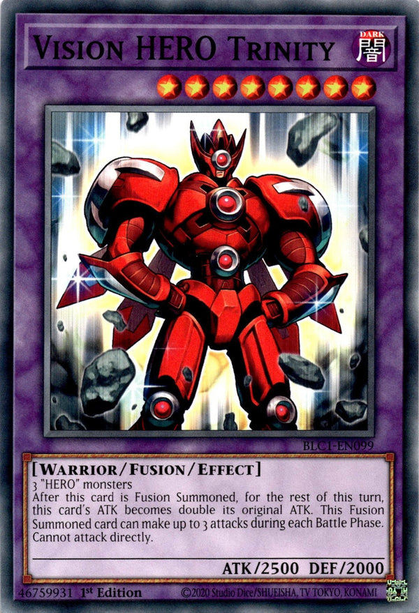 Yugioh Vision HERO Trinity BLC1-EN099 Common 1st Edition NM