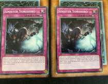 Yugioh Sinister Yorishiro SDPD-EN038 (2 Cards) Common 1st Edition HP/VLP