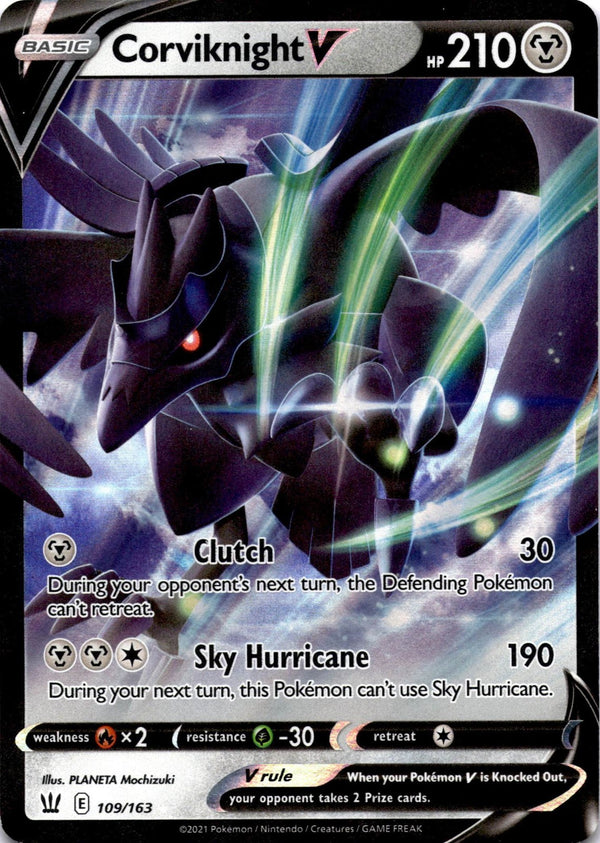 Pokemon Corviknight V 109/163 Battle Styles Full Art Holo NM