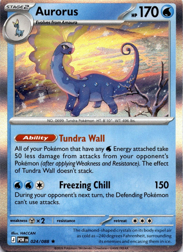 Pokemon Aurorus 024/088 Perfect Order Holo NM