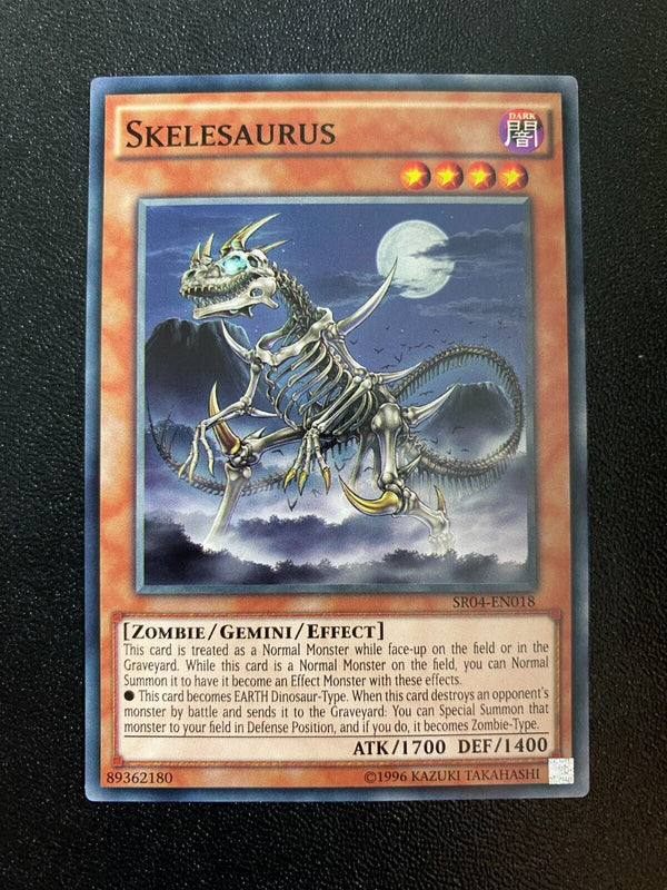 Yugioh Skelesaurus SR04-EN018 Common Unlimited Edition NM