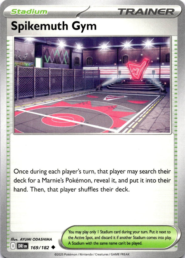 Pokemon Spikemuth Gym 169/182 Destined Rivals Non Holo NM
