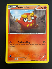 Pokemon Darumaka 23/114 Black White Base Non Holo VLP-NM