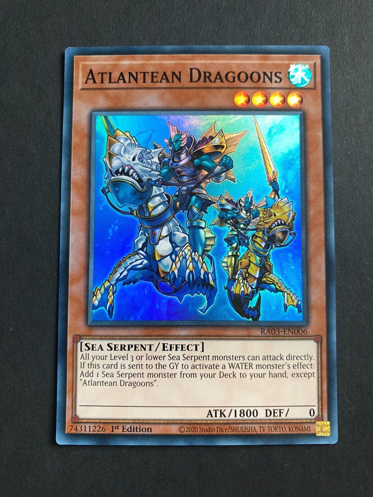 Yugioh Atlantean Dragoons RA03-EN006 Super Rare 1st Edition NM