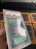 Yugioh Magical Stone Excavation CP02-EN001 Ultra Rare PSA 7 NM (Scratched Case)