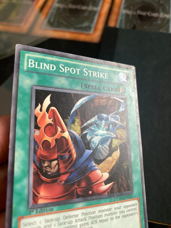 Yugioh Blind Spot Strike DP10-EN021 Common 1st Edition DAMAGED