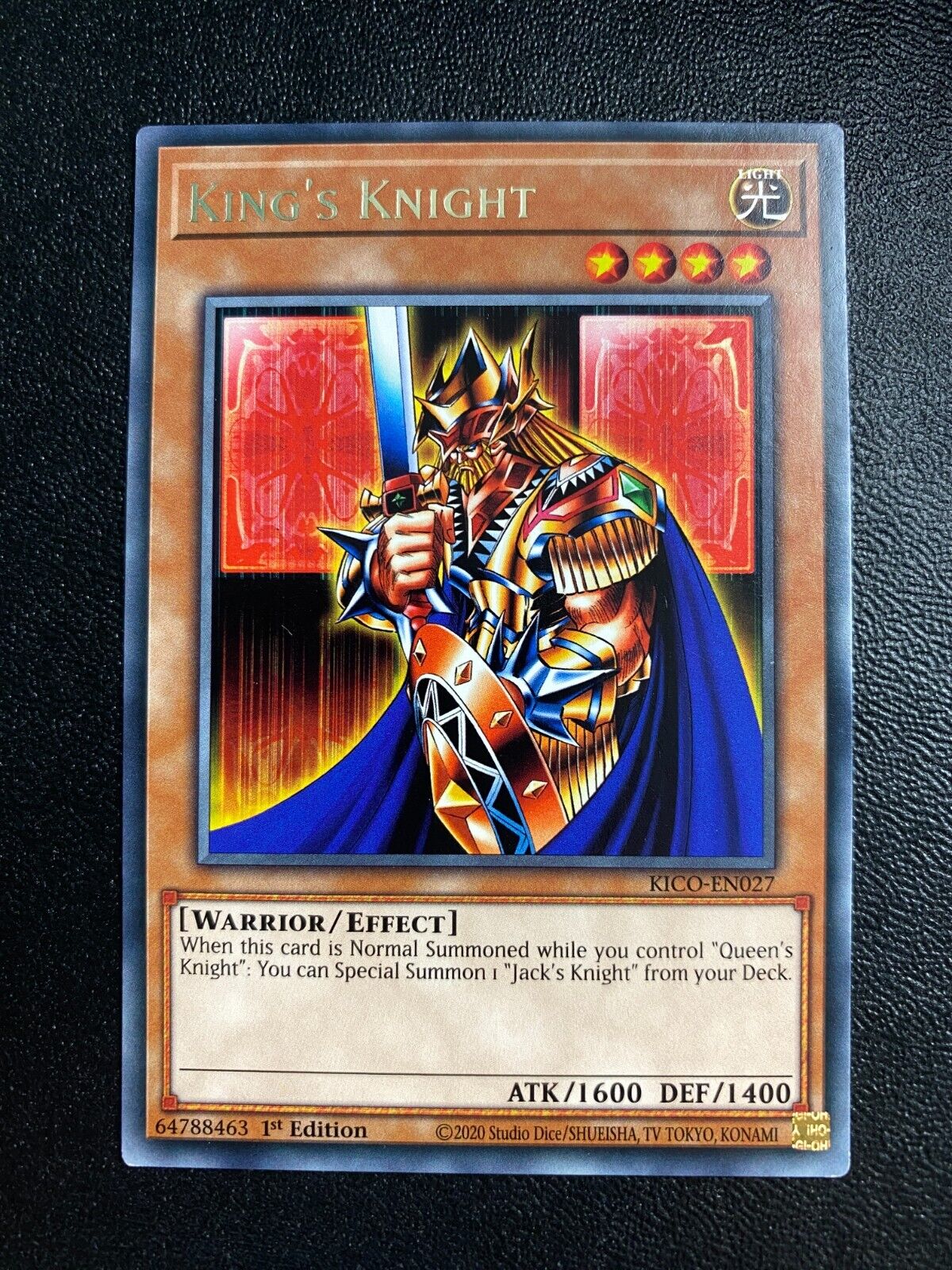 Yugioh King's Knight KICO-EN027 Rare 1st Edition NM