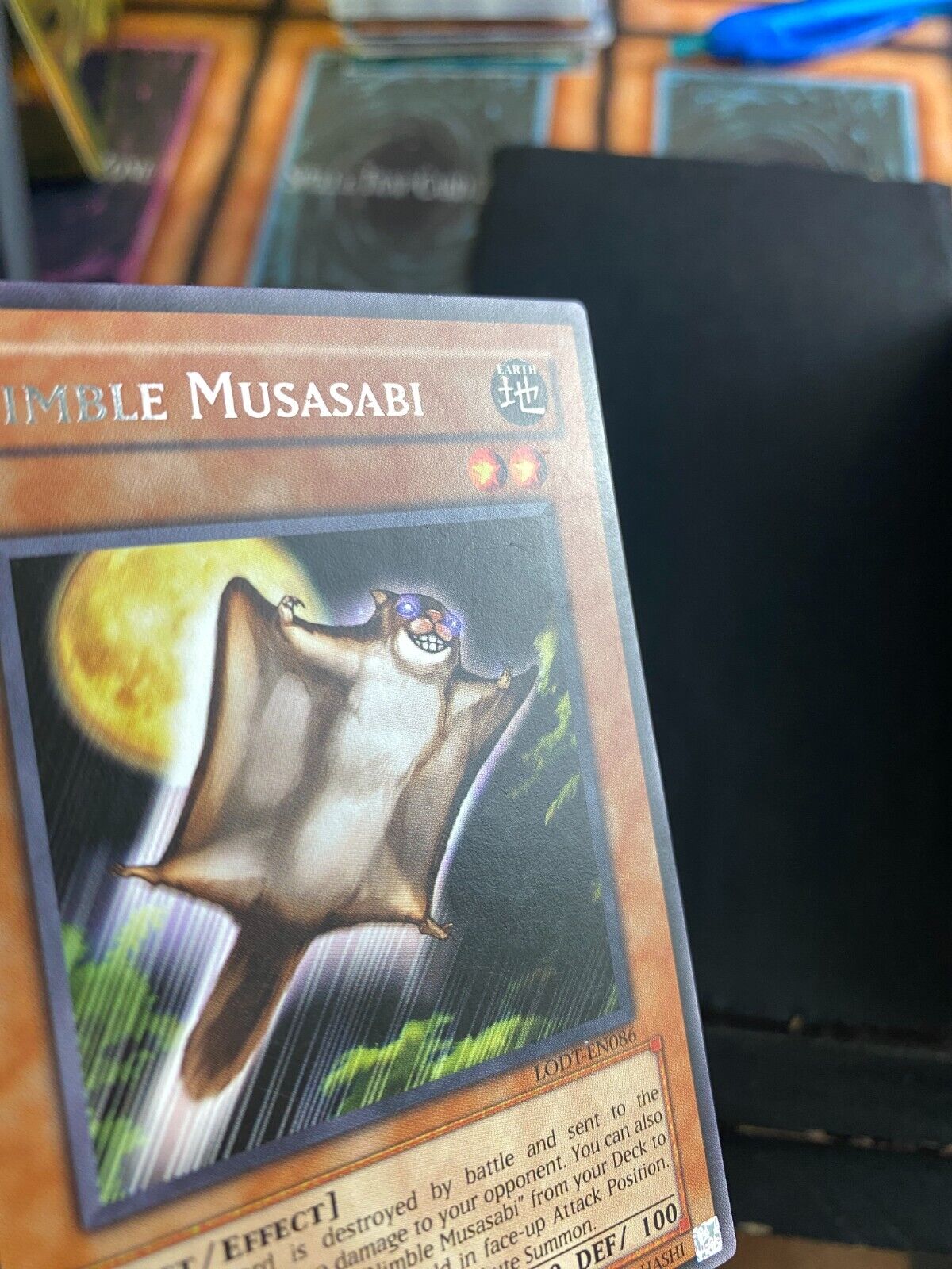 Yugioh Nimble Musasabi LODT-EN086 Rare Unlimited Edition MP (ORIGINAL PRINT)