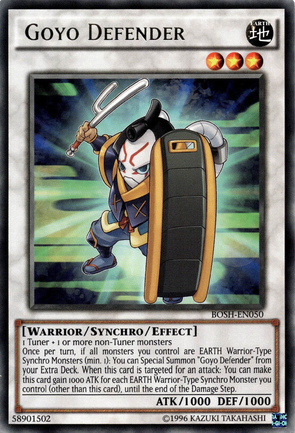 Yugioh Goyo Defender BOSH-EN050 Rare Unlimited Edition NM
