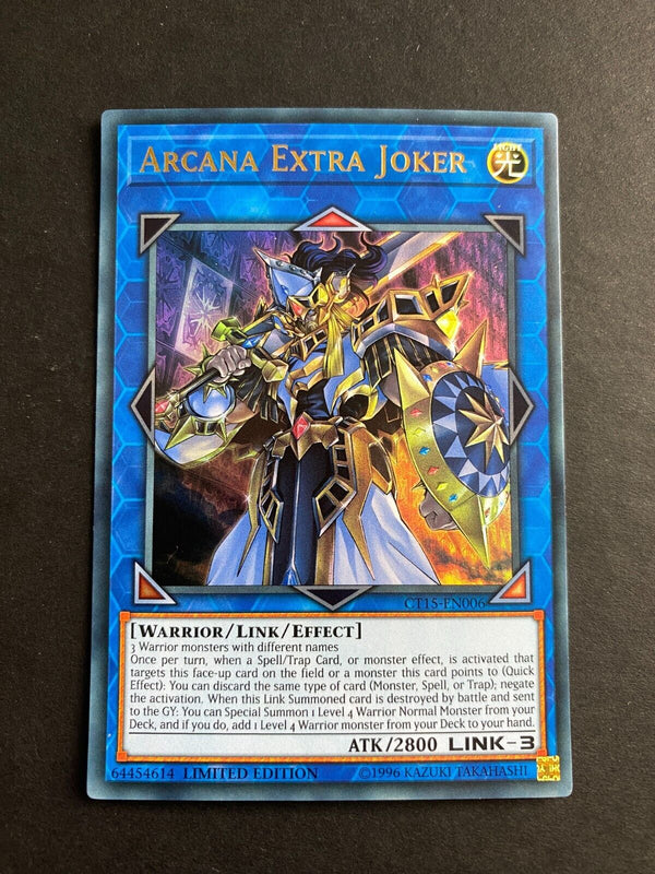 Yugioh Arcana Extra Joker CT15-EN006 Ultra Rare Limited Edition VLP/NM