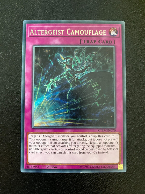 Yugioh Altergeist Camouflage CIBR-EN070 Rare 1st Edition VLP/NM