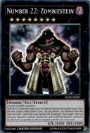 Yugioh Number 22: Zombiestein RATE-ENSE1 Super Rare Limited Edition NM