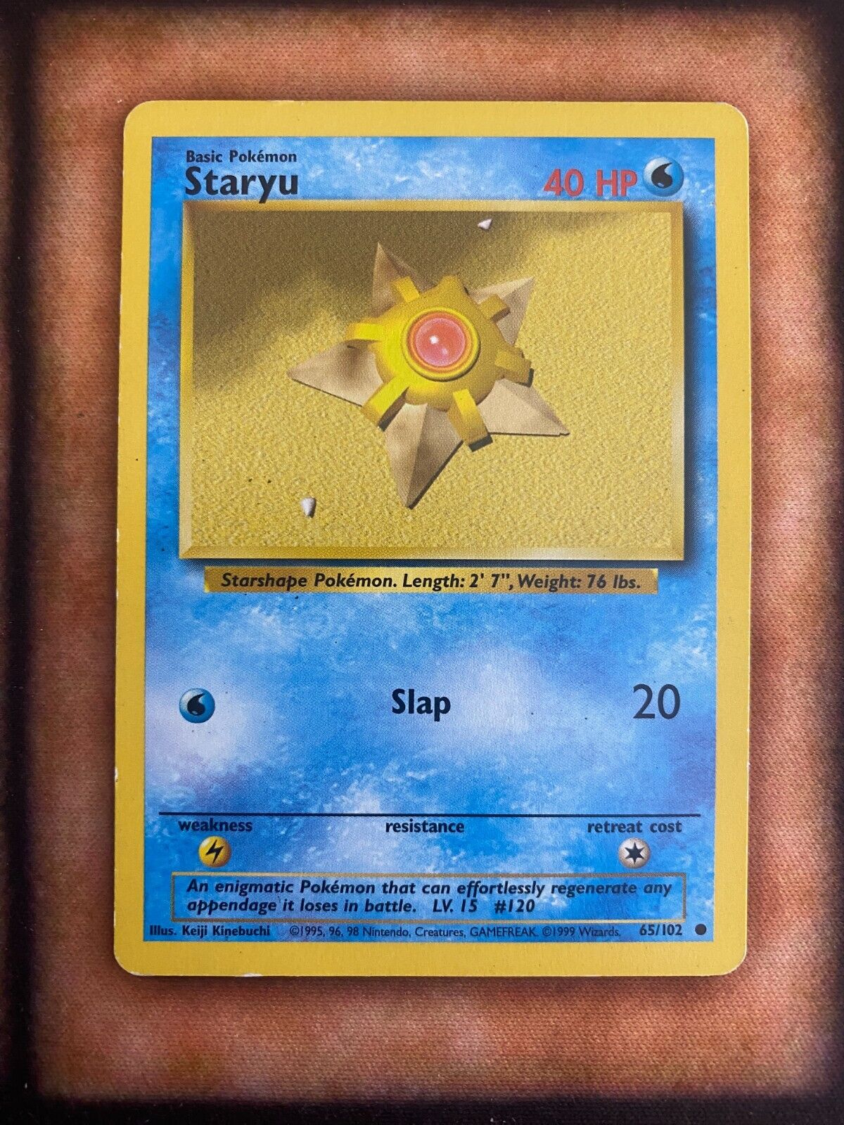 Pokemon Staryu 65/102 Base Set MP