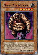 Yugioh Giant Axe Mummy DB2-EN223 Common Unlimited Edition DAMAGED