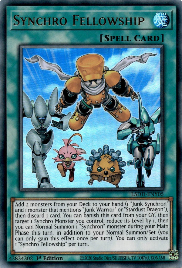 Yugioh Synchro Fellowship L5DD-ENY05 Ultra Rare 1st Edition NM