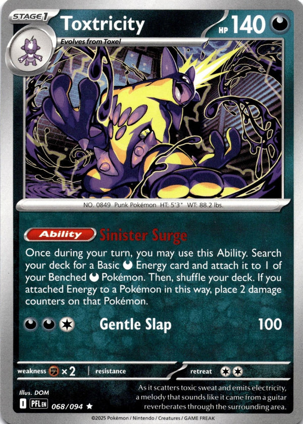 Pokemon Toxtricity 068/094 Phantasmal Flames Non Holo NM