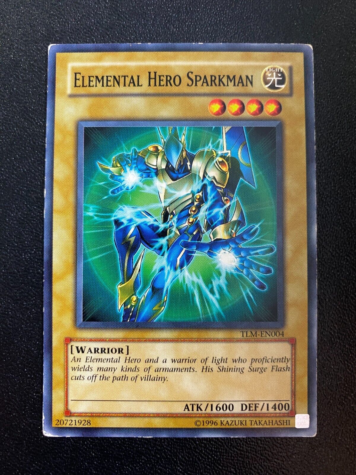 Yugioh Elemental Hero Sparkman TLM-EN004 Common Unlimited Edition HP