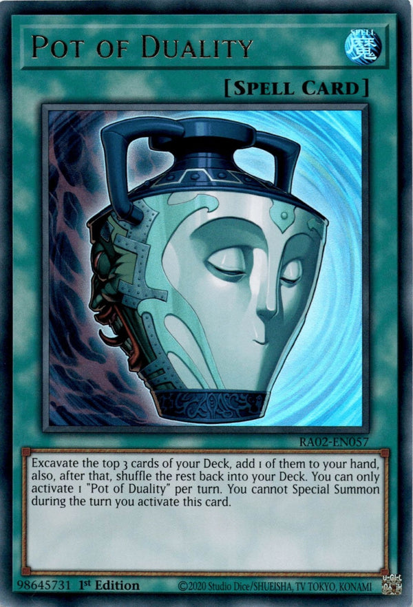Yugioh Pot of Duality RA02-EN057 Ultra Rare 1st Edition NM