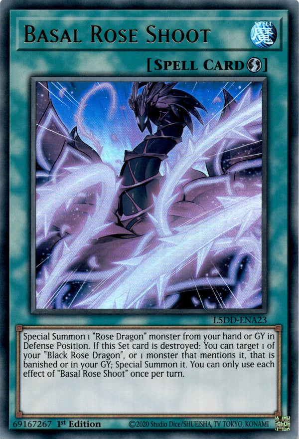 Yugioh Basal Rose Shoot L5DD-ENA23 Ultra Rare 1st Edition NM