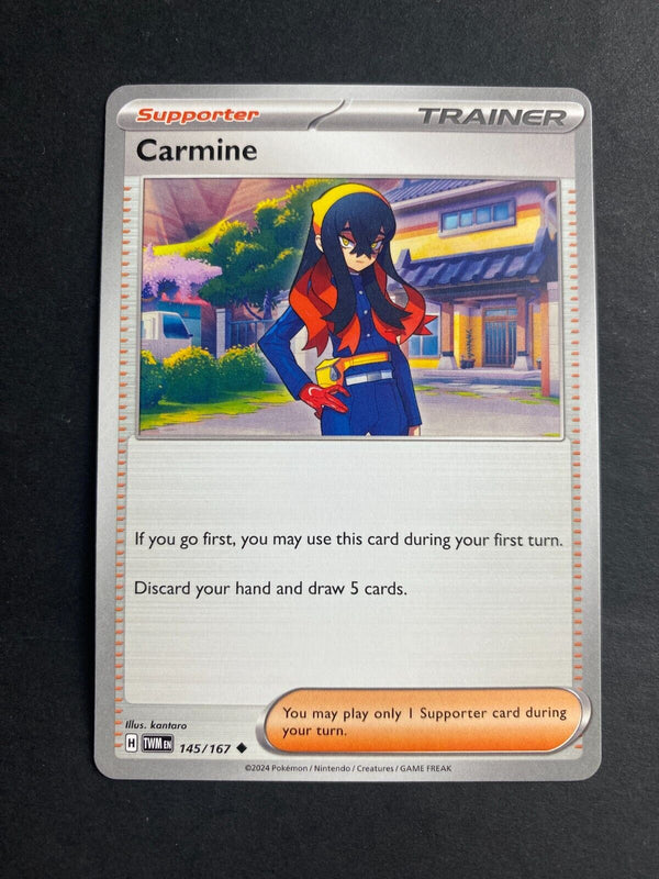 Pokemon Carmine 145/167 Twilight Masquerade Non Holo NM