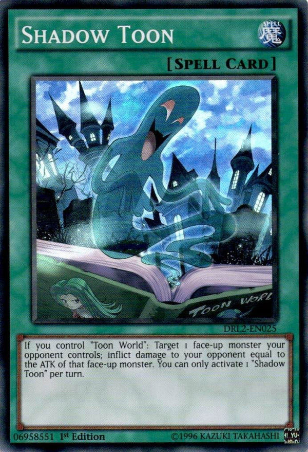 Yugioh Shadow Toon DRL2-EN025 Super Rare 1st Edition VLP/NM