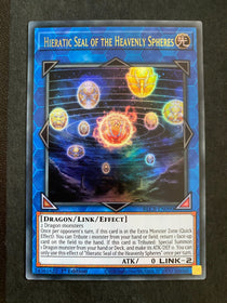 Yugioh Hieratic Seal of the Heavenly Spheres BLCR-EN090 Ultra Rare 1st Ed NM